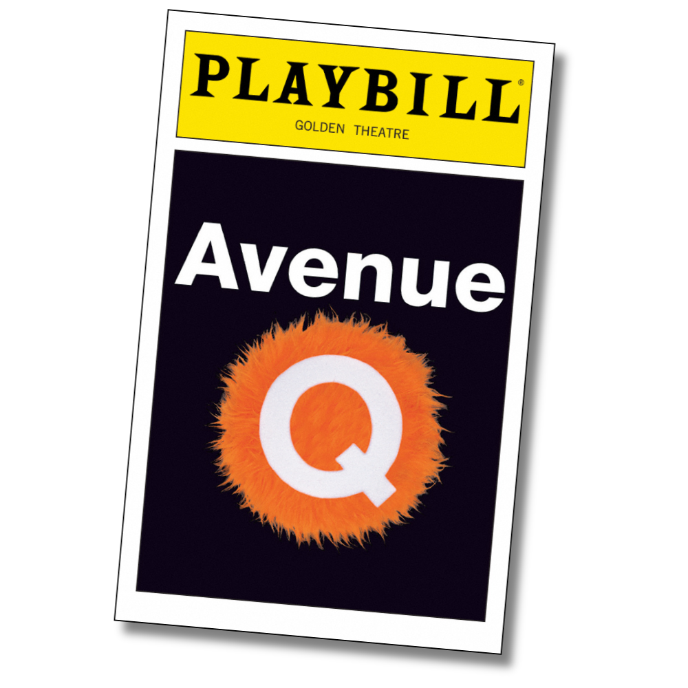 Avenue Q Playbill Sticker
