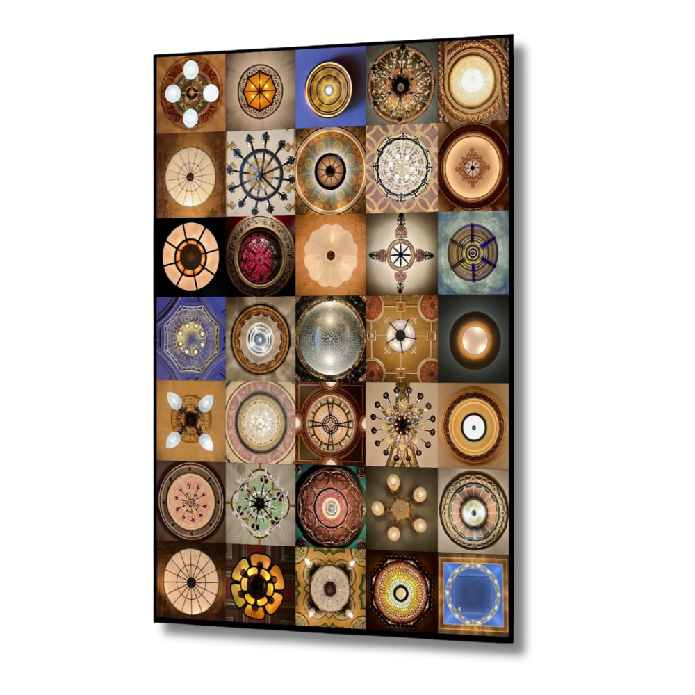Broadway Gems Chandelier "Blue Tones" Greeting Card
