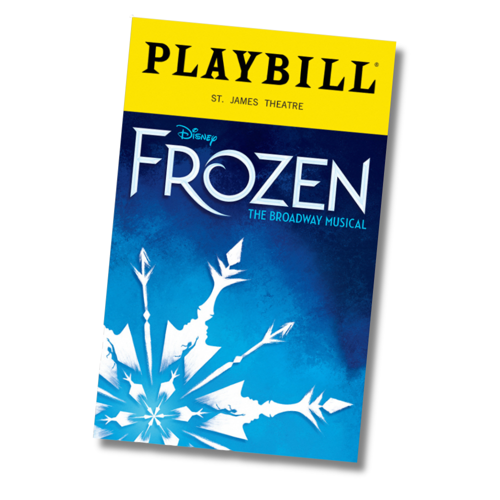 Frozen Playbill Sticker