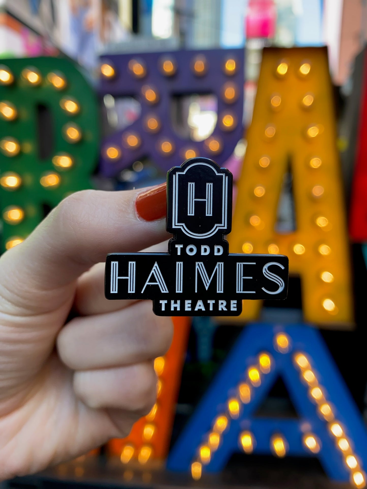 Todd Haimes Marquee Enamel Pin