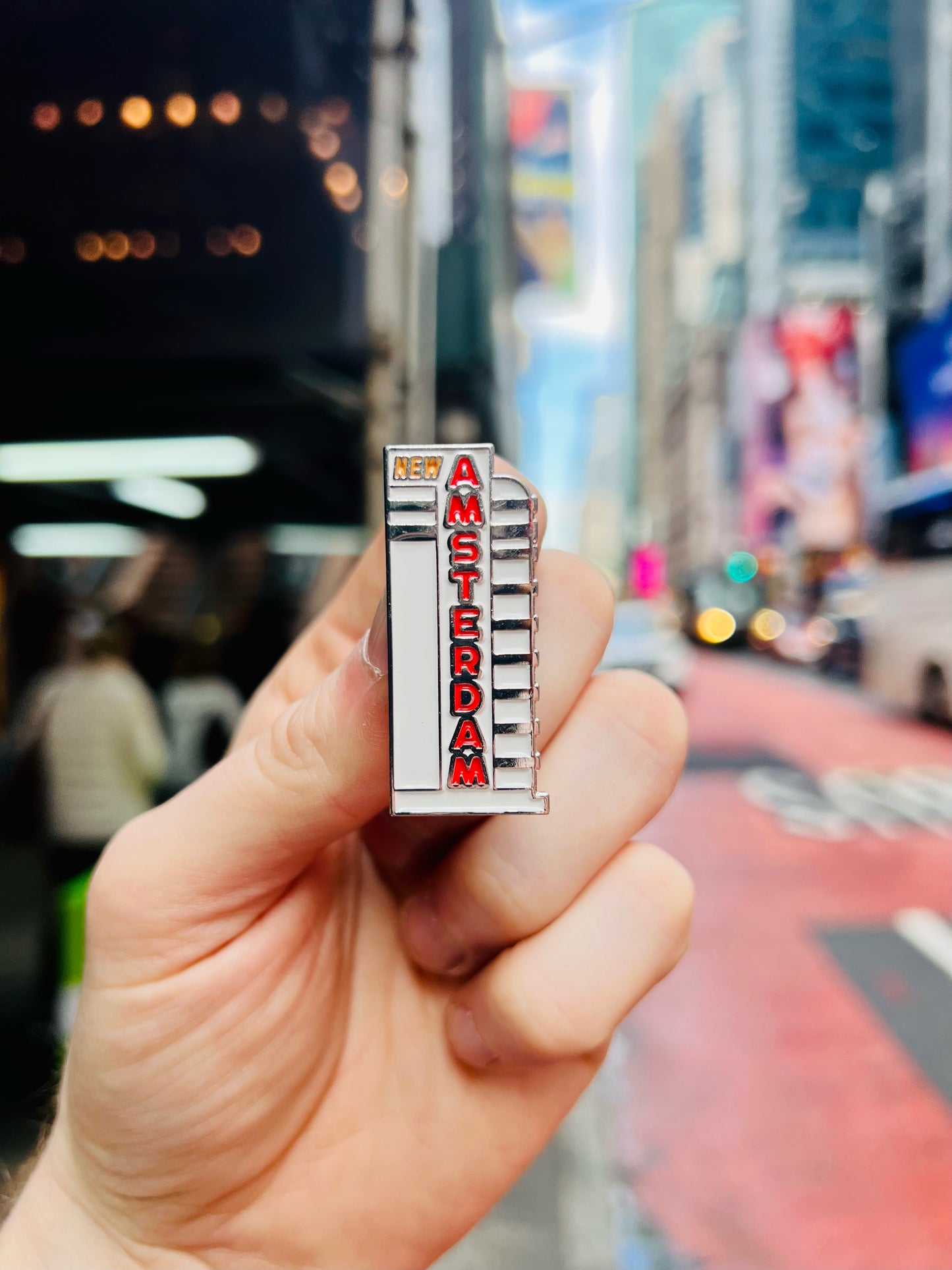 New Amsterdam Marquee Enamel Pin