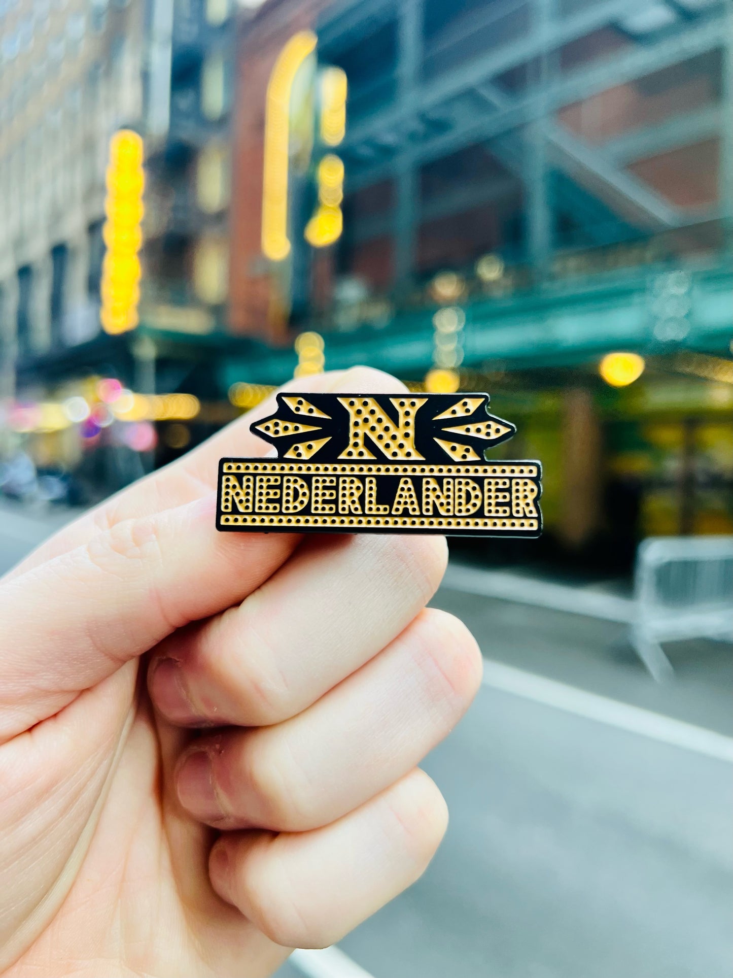 Nederlander Marquee Enamel Pin