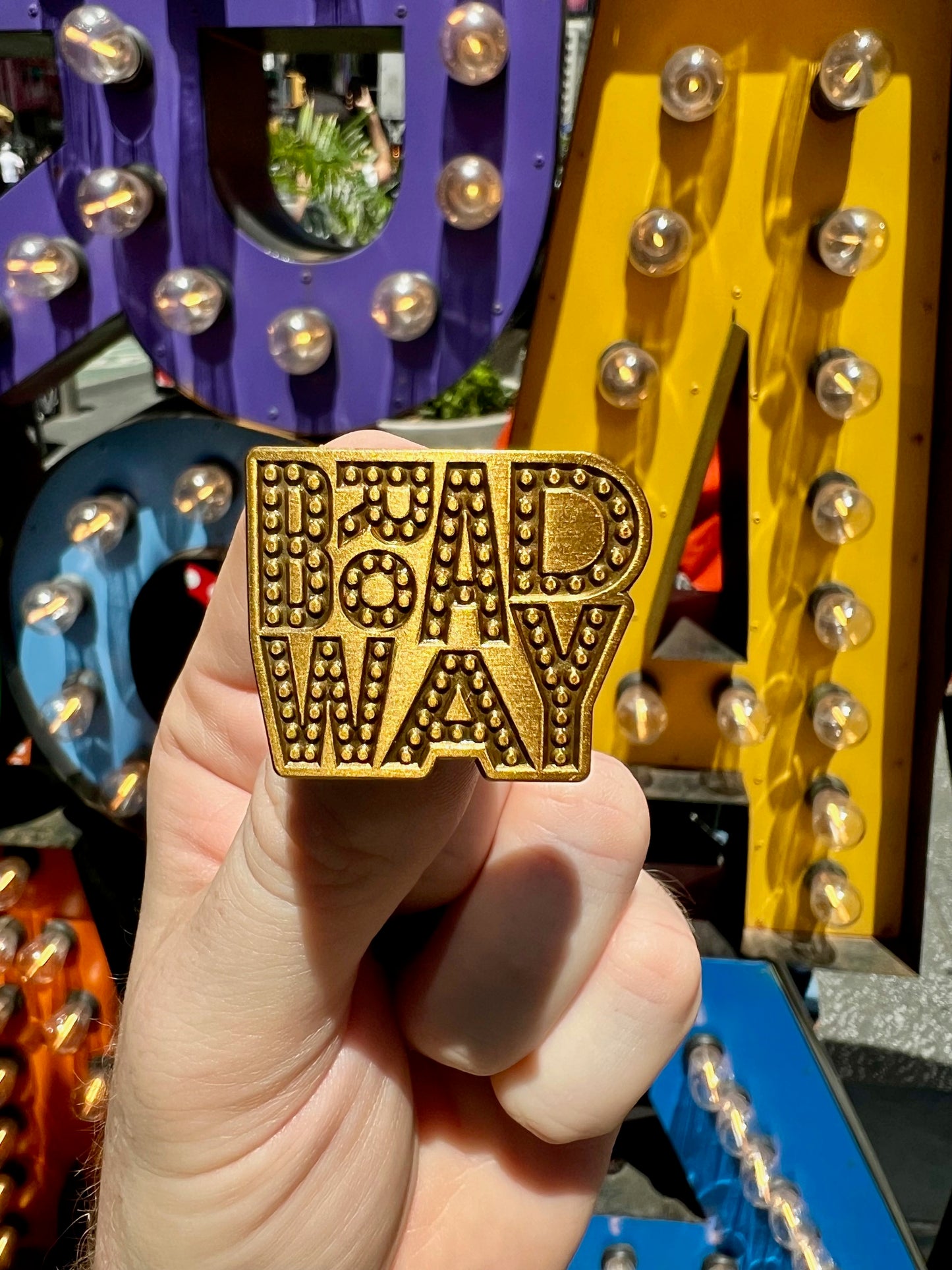 Broadway Sign Metal Pin