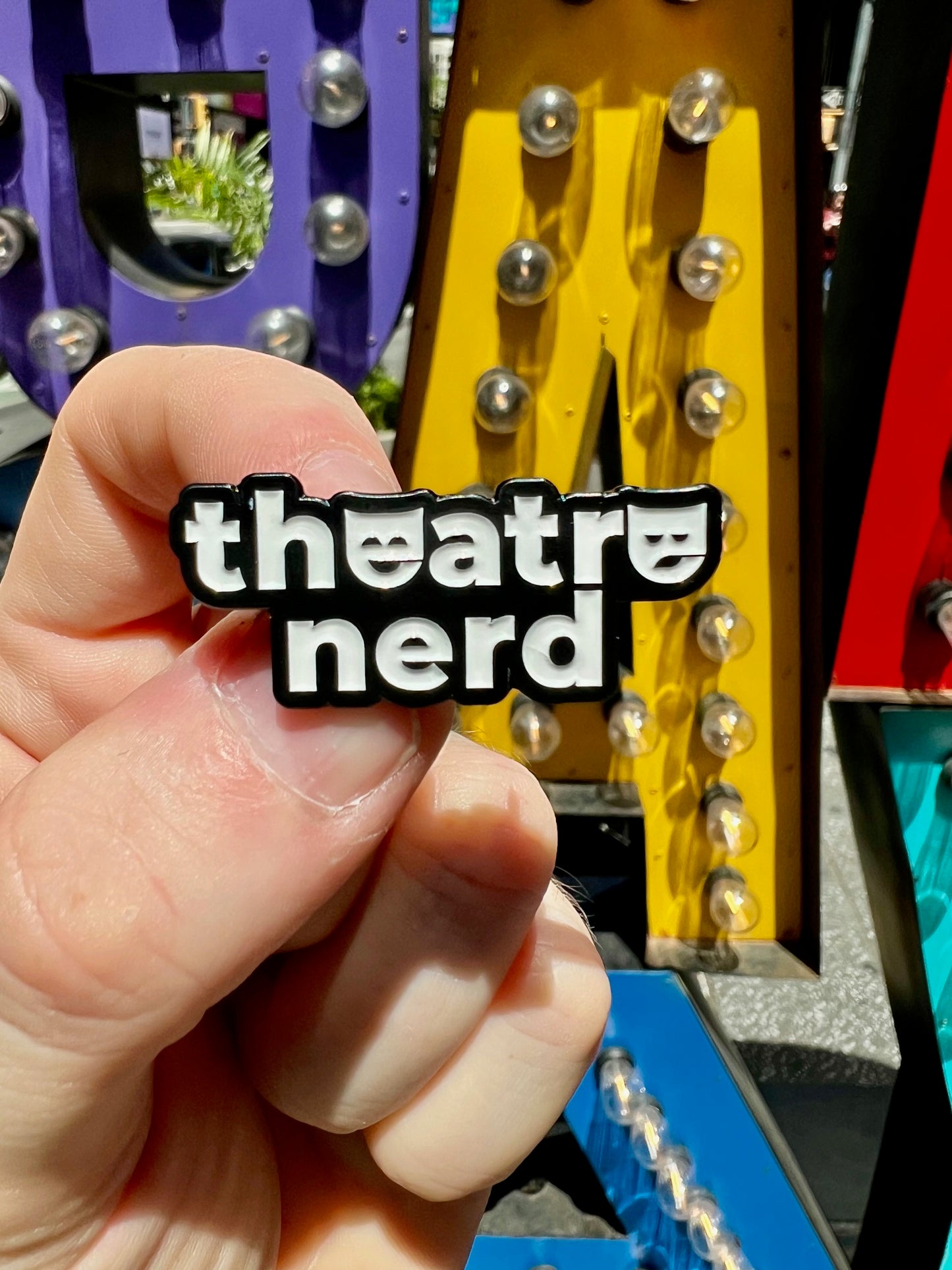 Theatre Nerd Enamel Pin