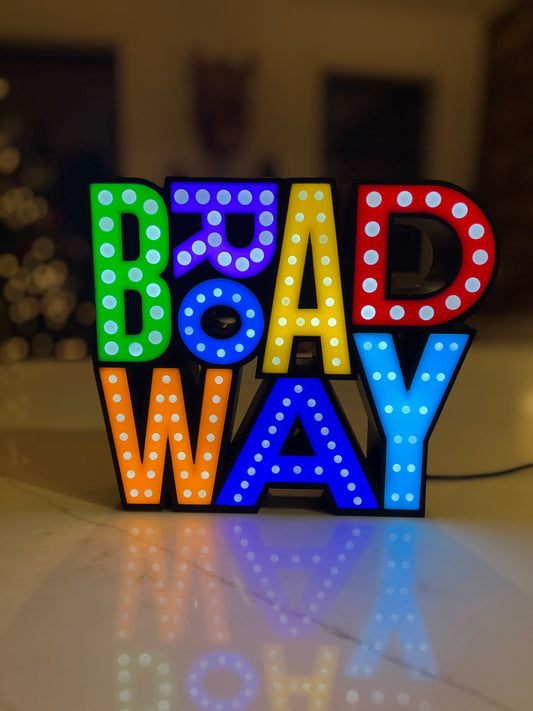 Broadway Sign Light-Up Lamp