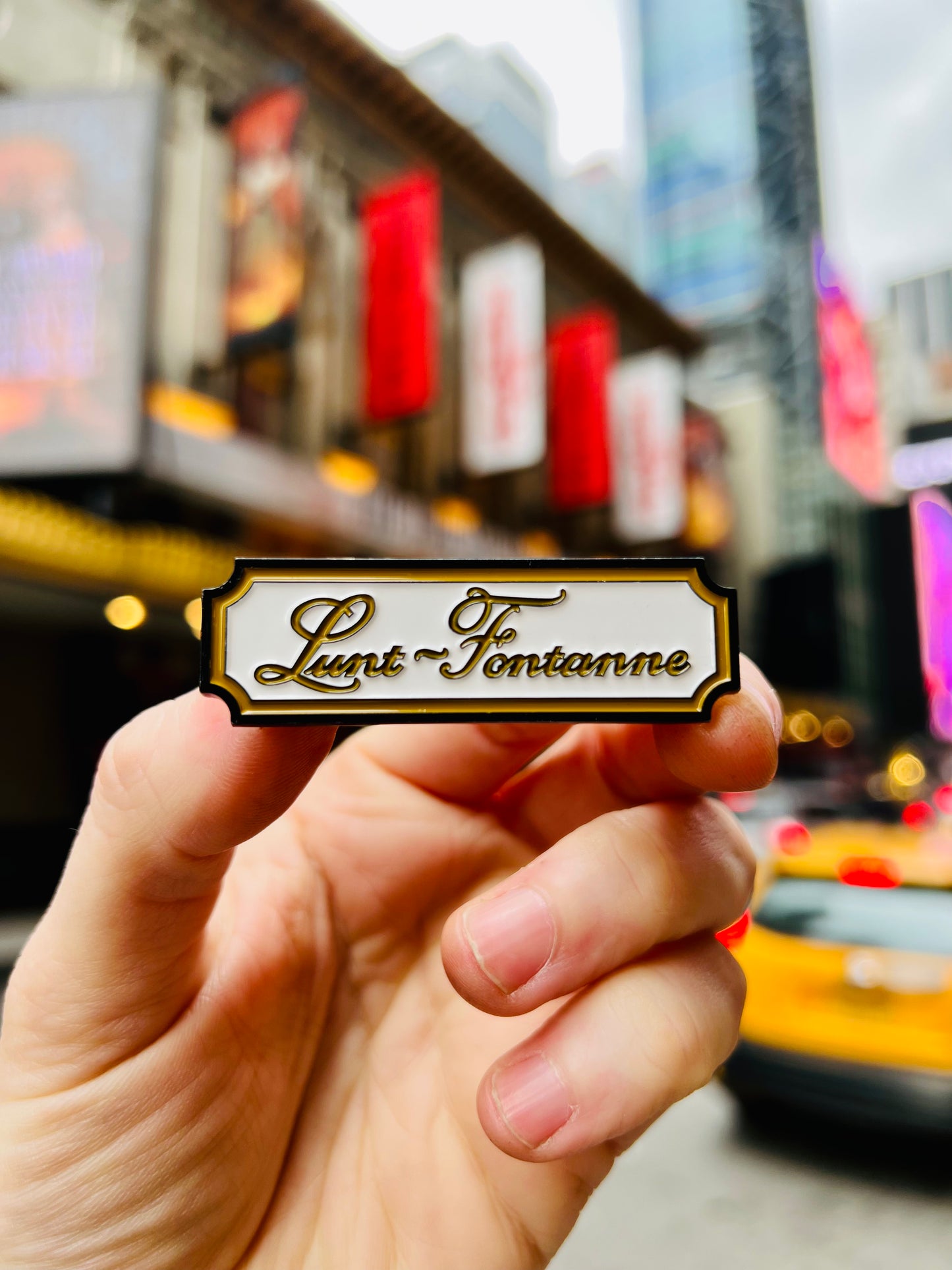 Lunt-Fontanne Marquee Enamel Pin