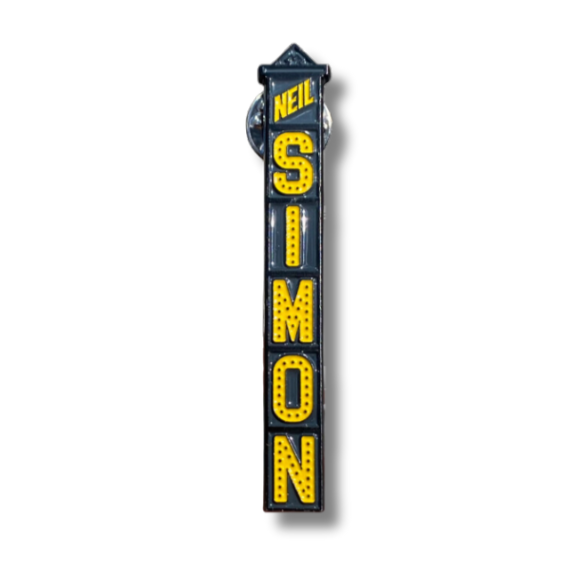 Neil Simon Marquee Enamel Pin