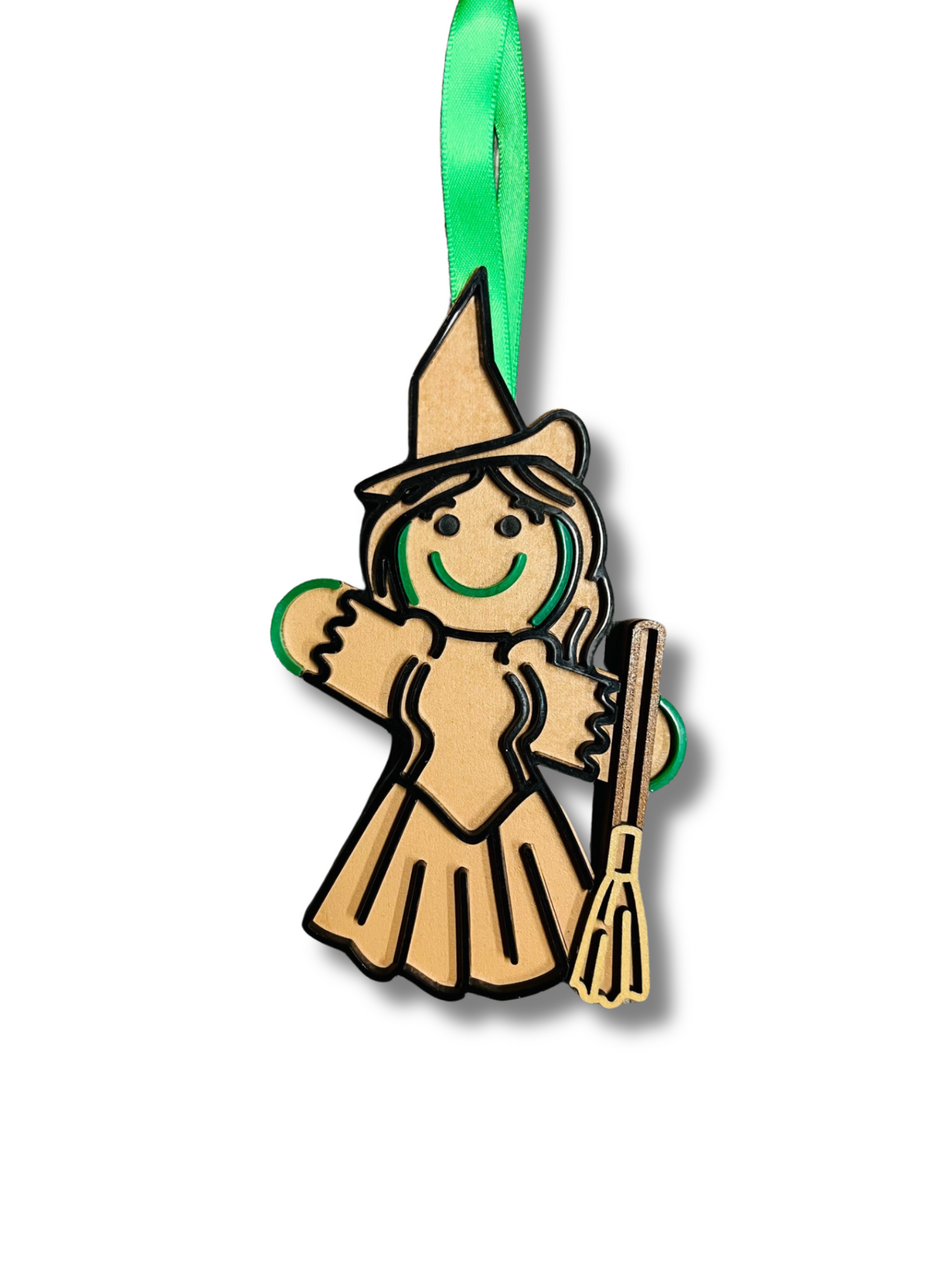 Gingerbread Gravity-Defying Witch Ornament (2024 Collection)