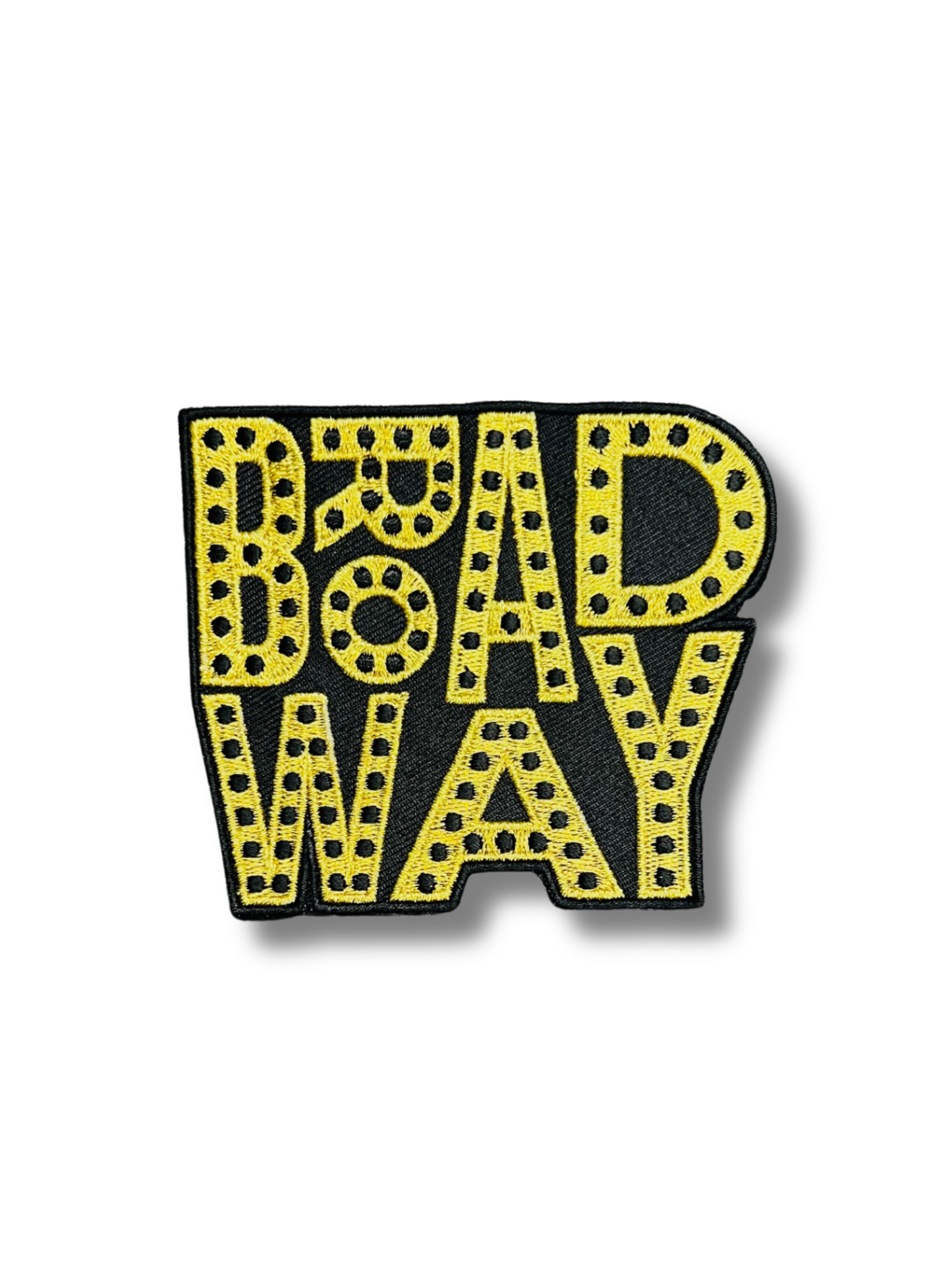 Golden Broadway Embroidered Patch