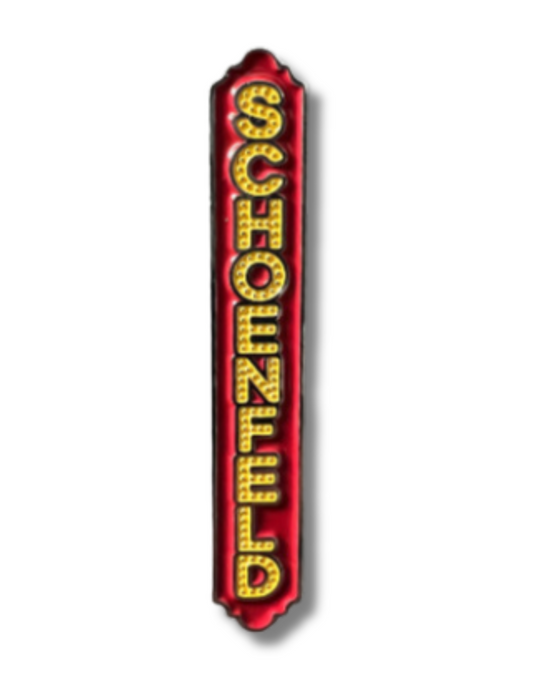 Gerald Schoenfeld Marquee Enamel Pin