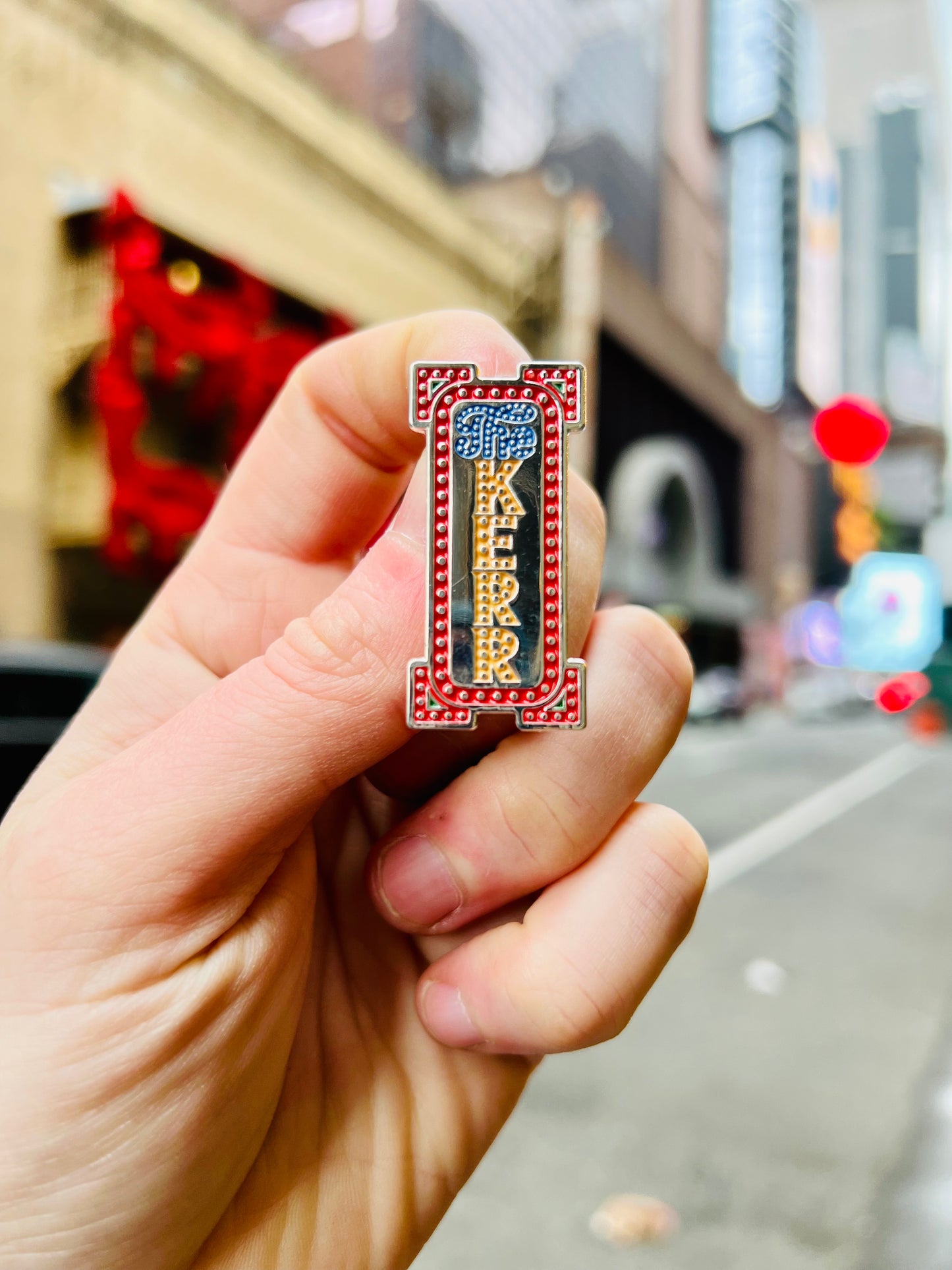 Walter Kerr Marquee Enamel Pin