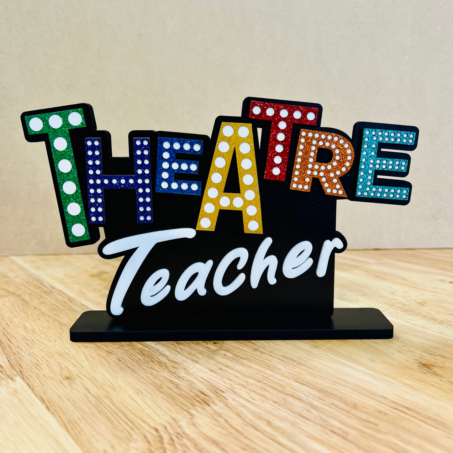 Theatre Teacher Shelf Art