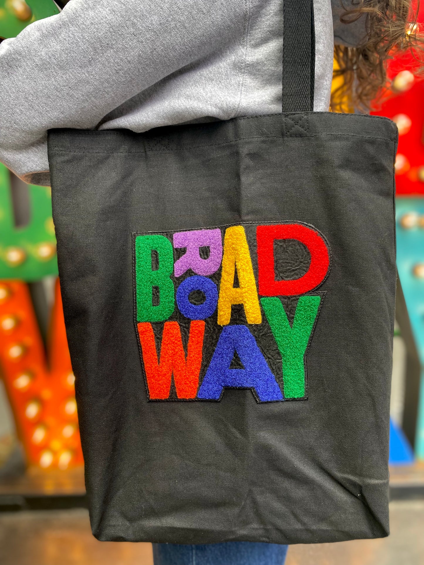 Broadway Chenille Tote Bag