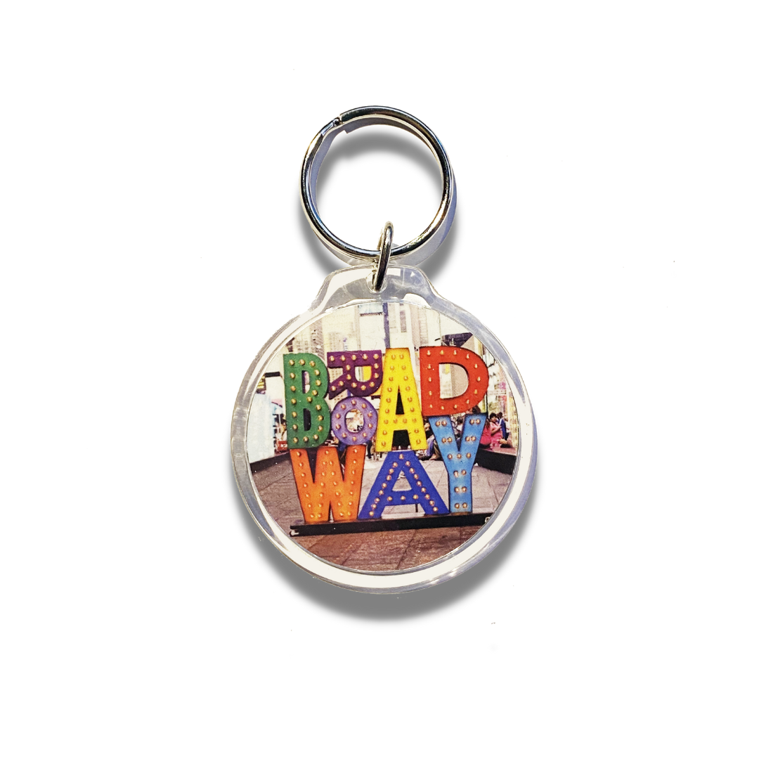 Circular Broadway Keychain