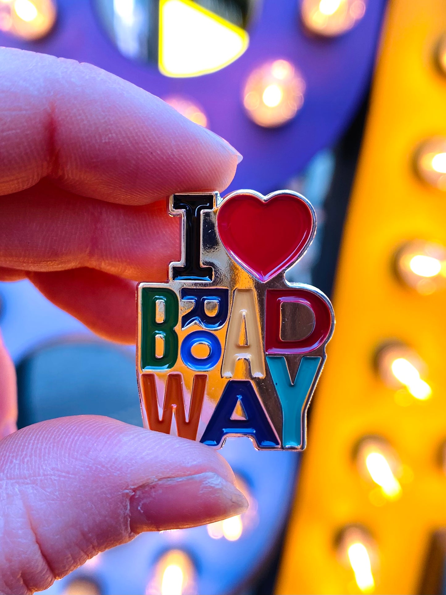 I Heart Broadway Enamel Pin