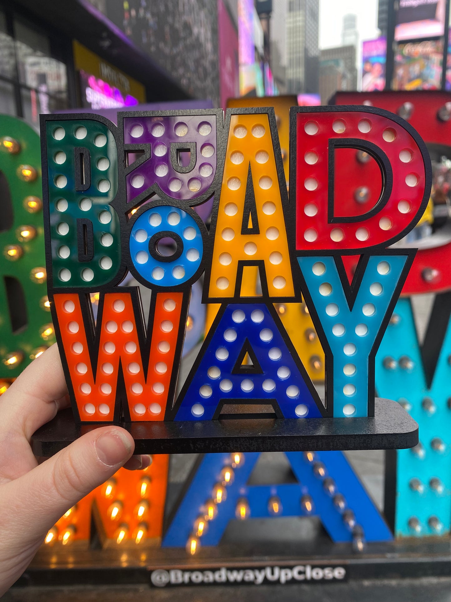 Broadway Sign Shelf Art