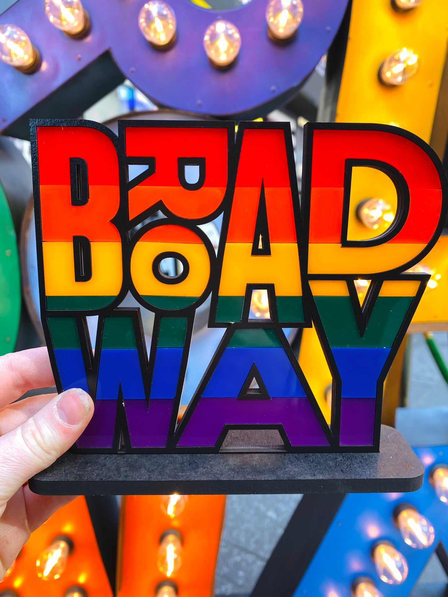 Broadway Pride Shelf Art