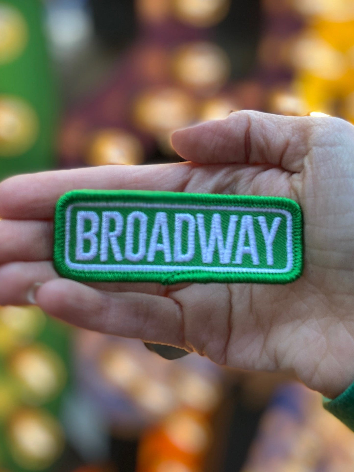 Broadway Street Sign Embroidered Patch