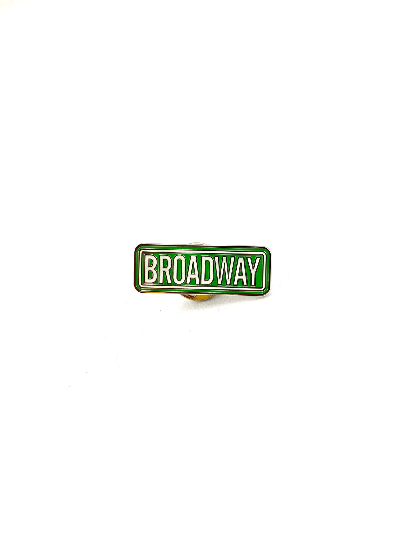 Broadway Street Sign Enamel Pin