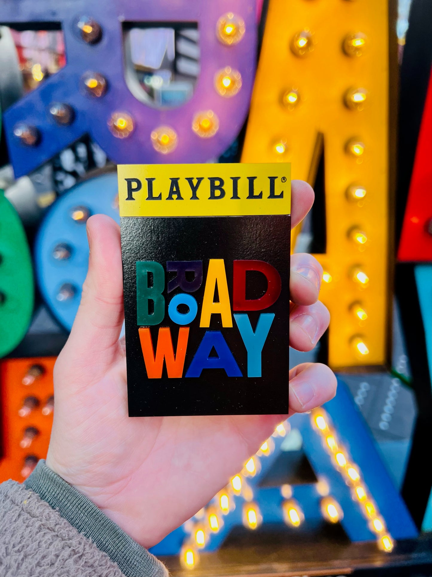 Playbill Wooden Magnet