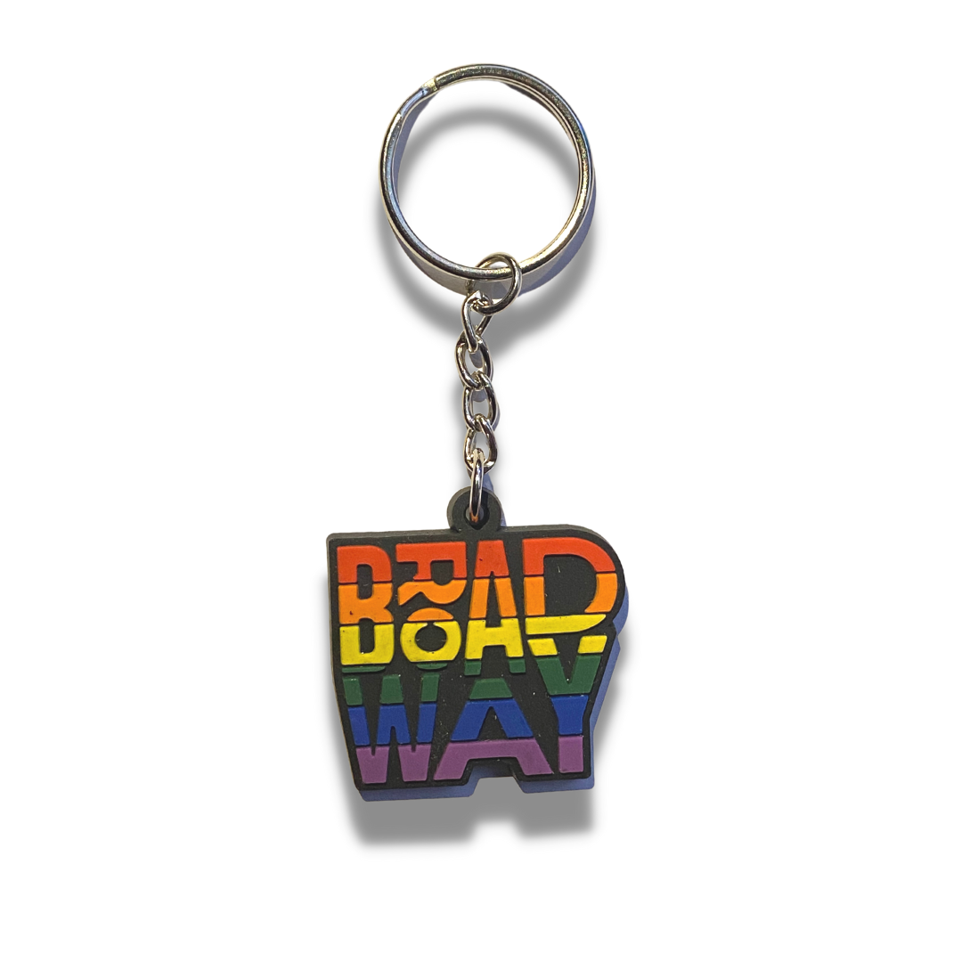 Broadway Pride Keychain
