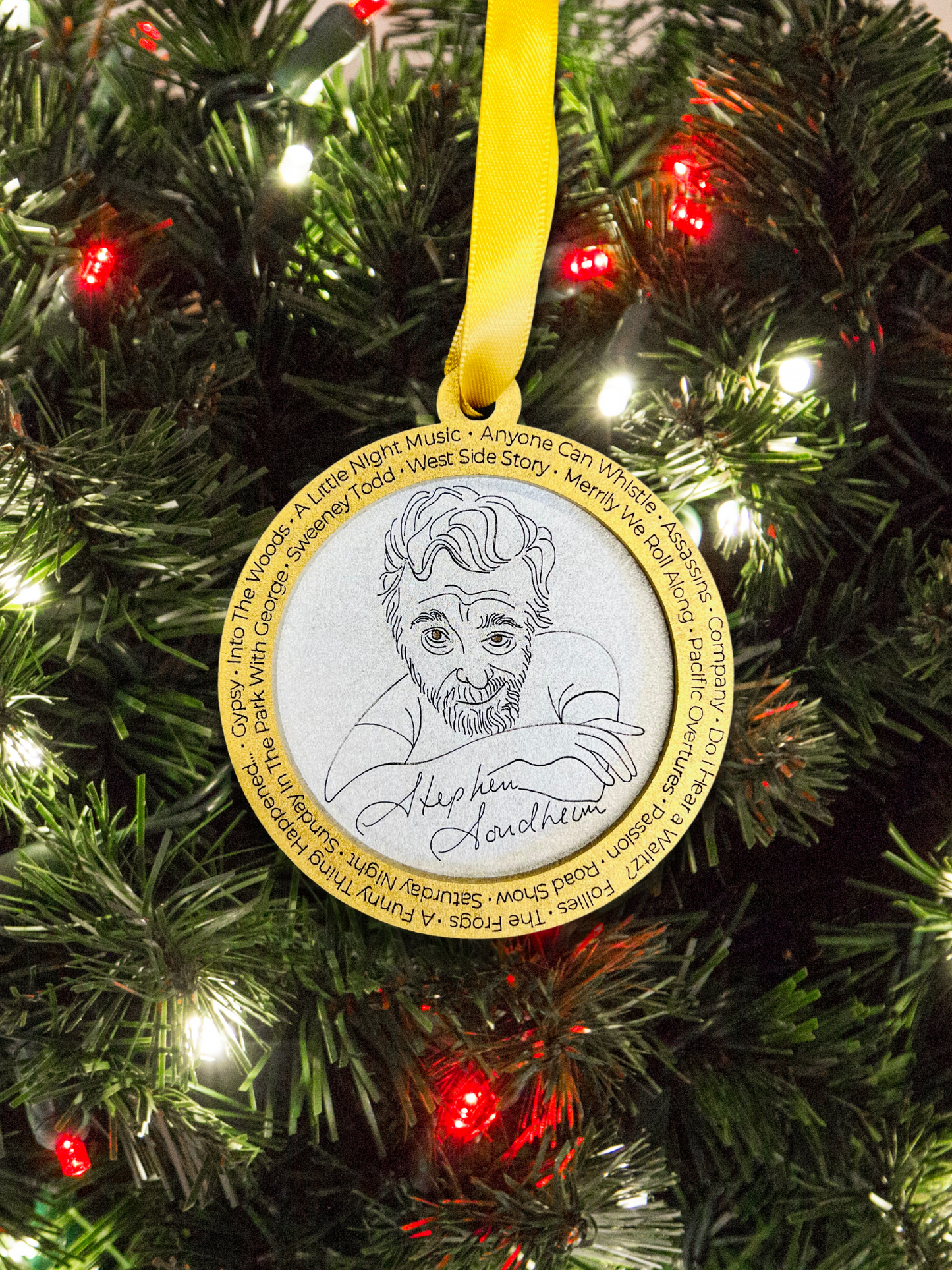 Stephen Sondheim "Dim The Lights" Collection Ornament (2022 Collection)