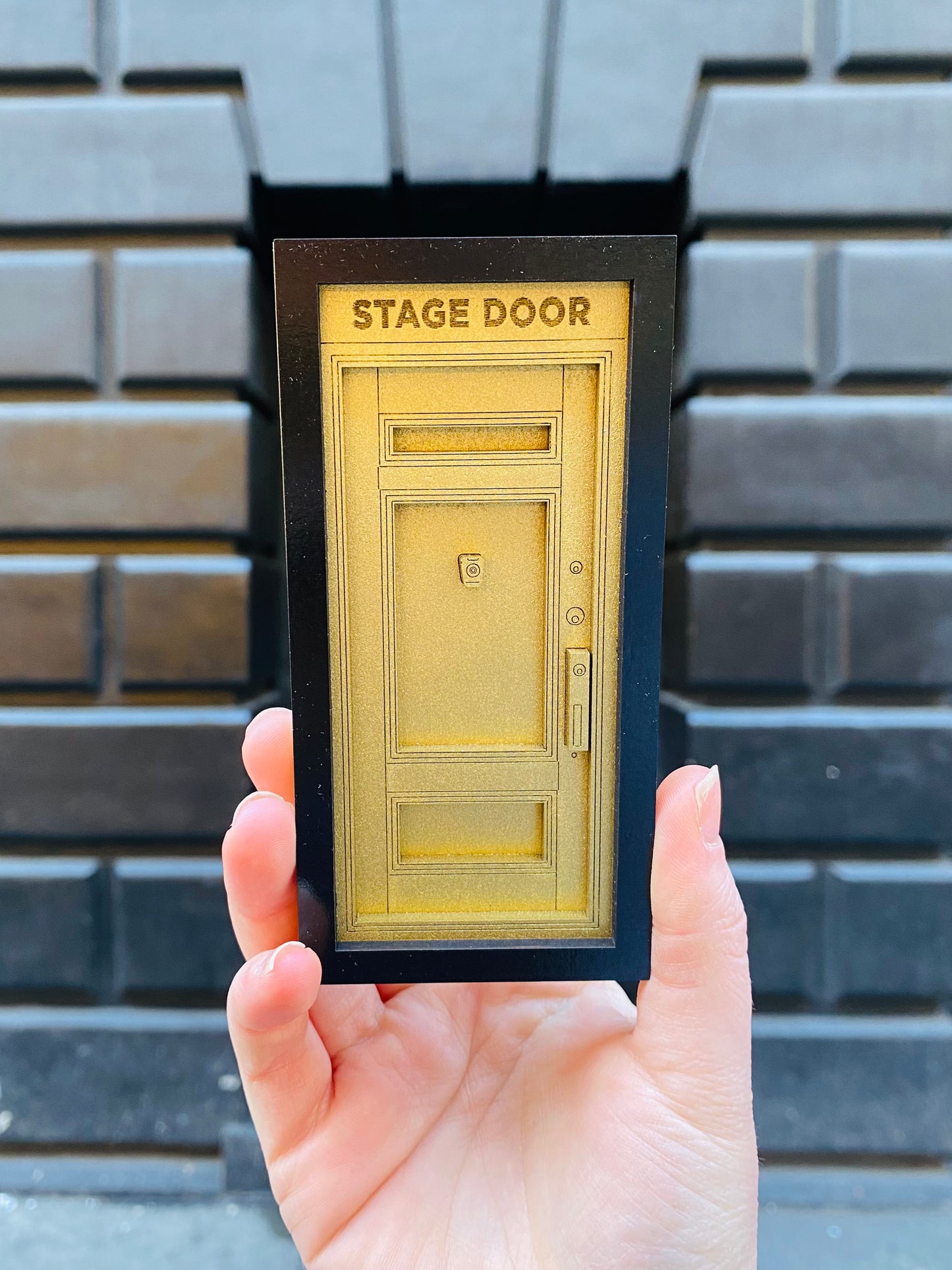 Stage Door Wooden Magnet