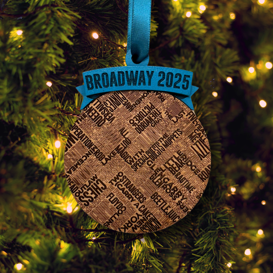 Broadway 2025 Engraved Ornament (2025 Collection)
