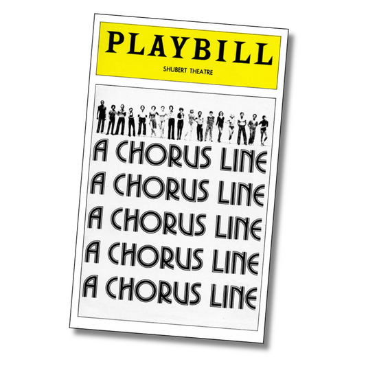 A Chorus Line Playbill Sticker