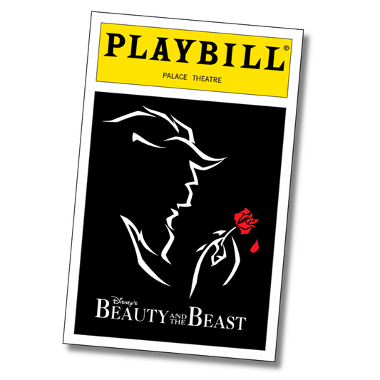 Beauty And The Beast Playbill Sticker