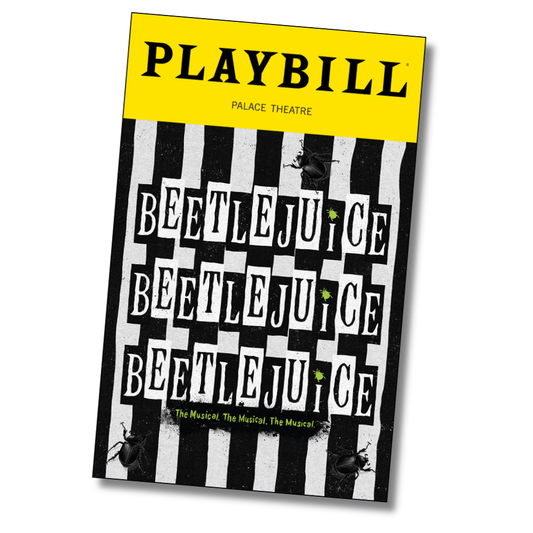 Beetlejuice 2025 Revival Playbill Sticker