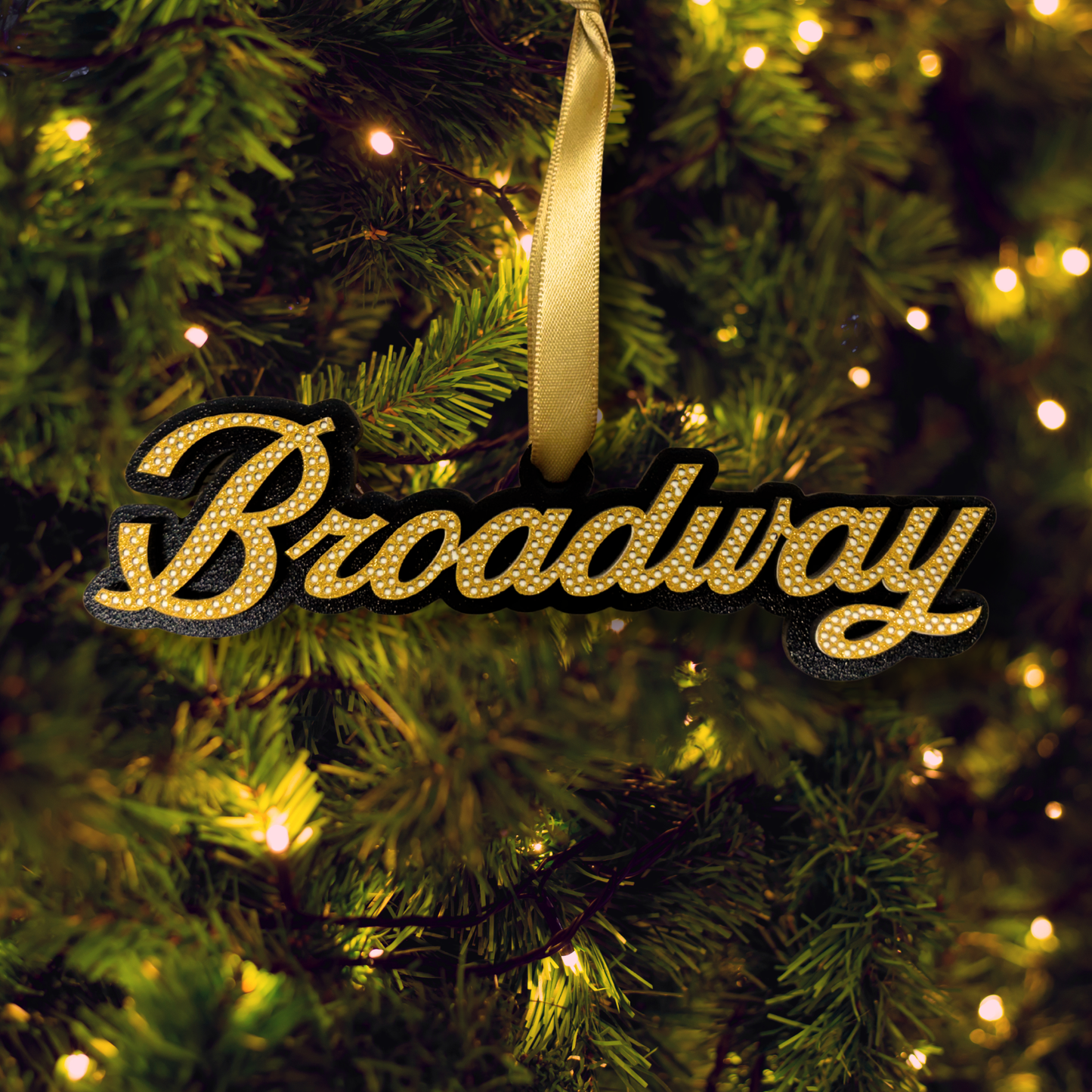 Bygone Broadway Theatre Marquee Ornament (2025 Collection)