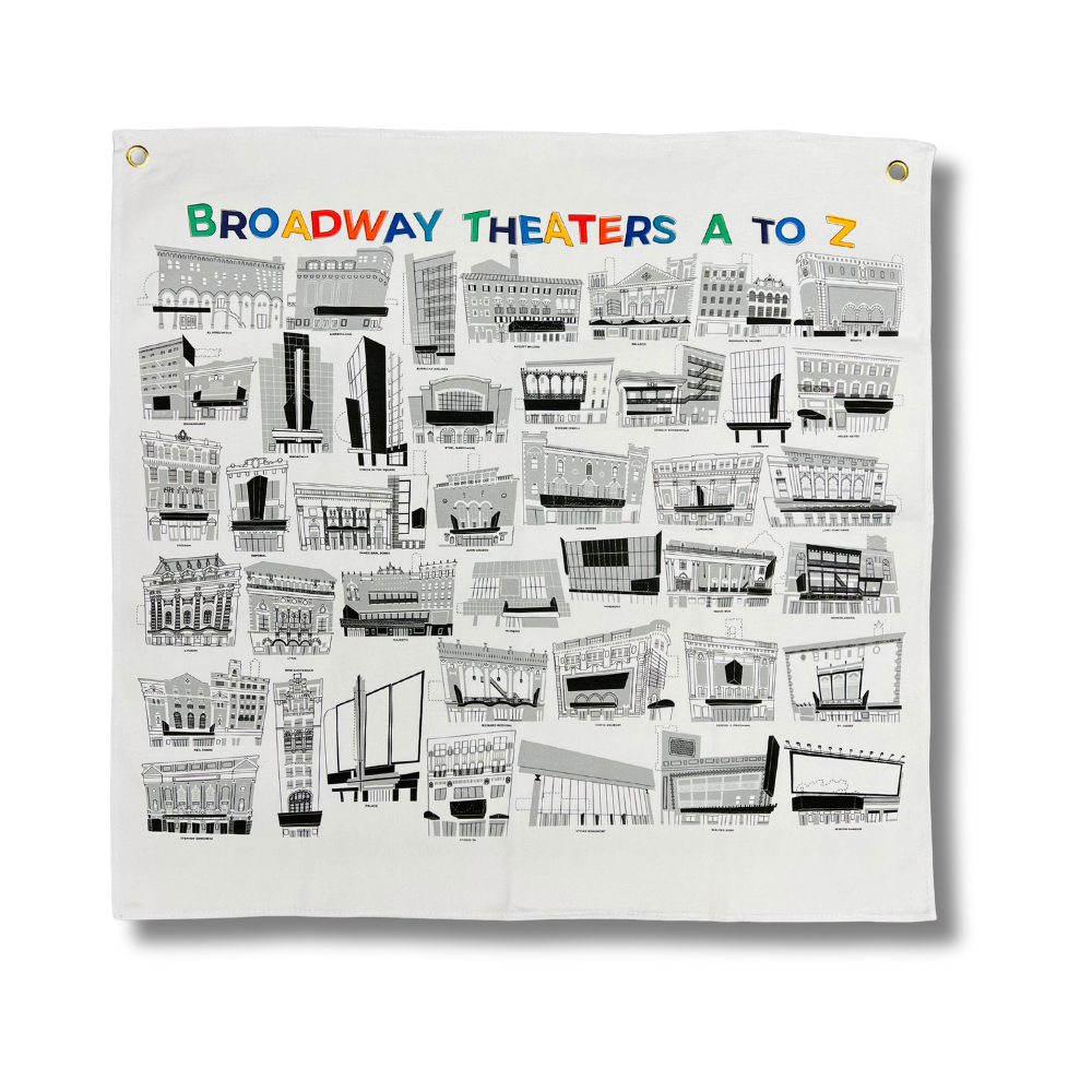 Broadway Theaters A To Z Marquee Enamel Pin Banner