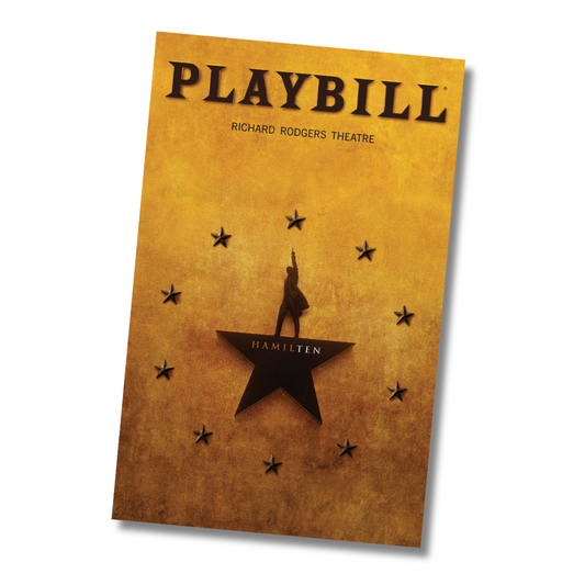 Hamilton 10th Anniversary Playbill Sticker