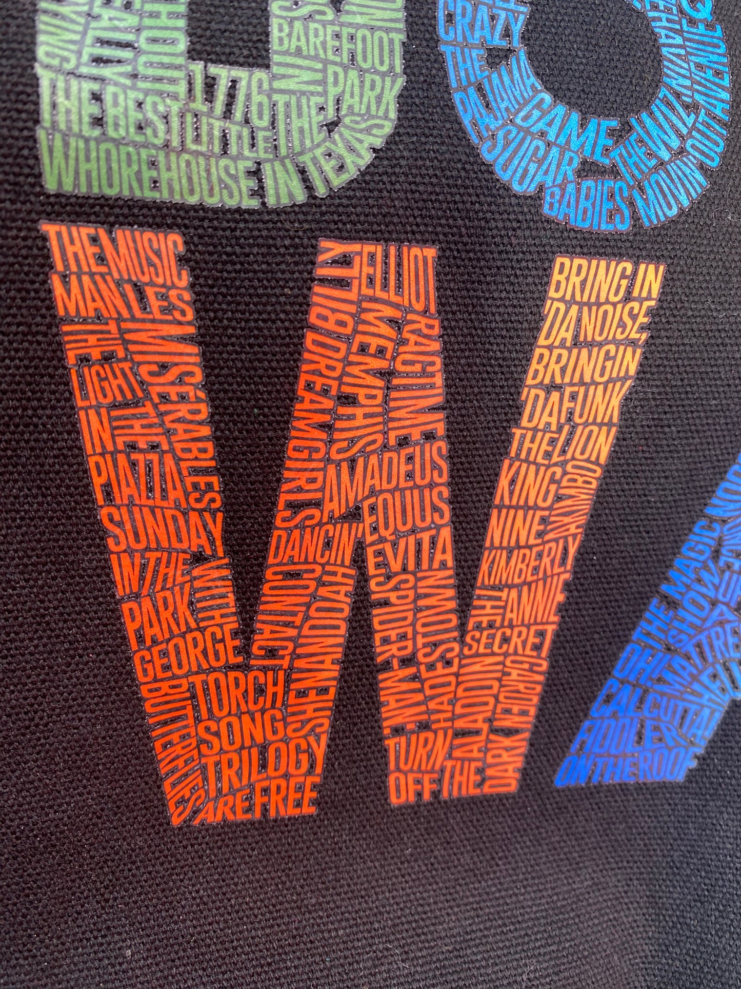 Broadway Shows Tote Bag