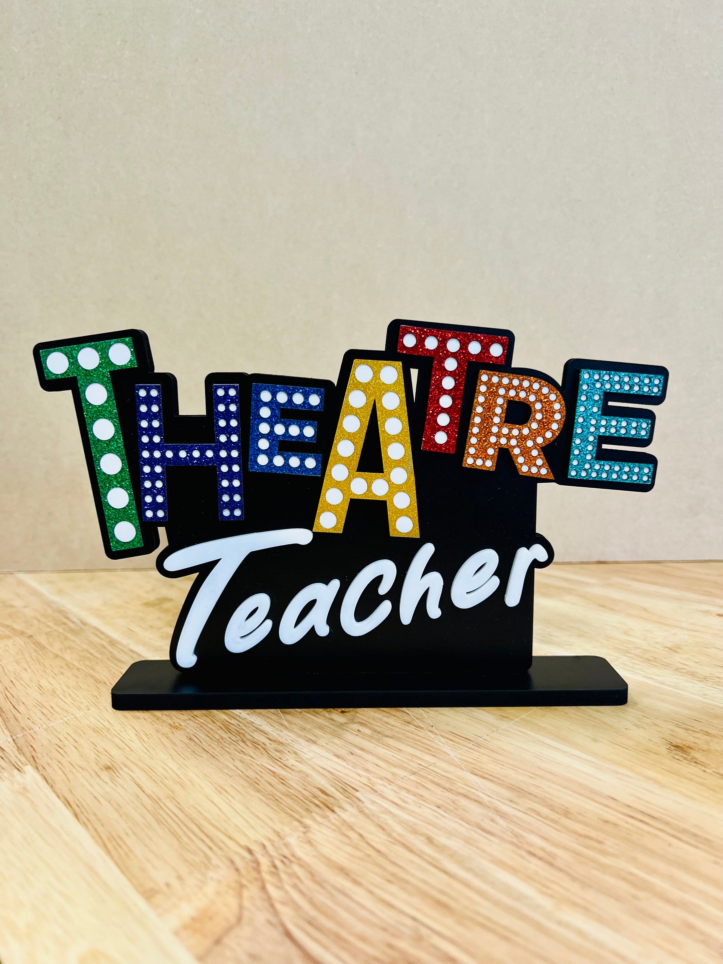 Theatre Teacher Shelf Art