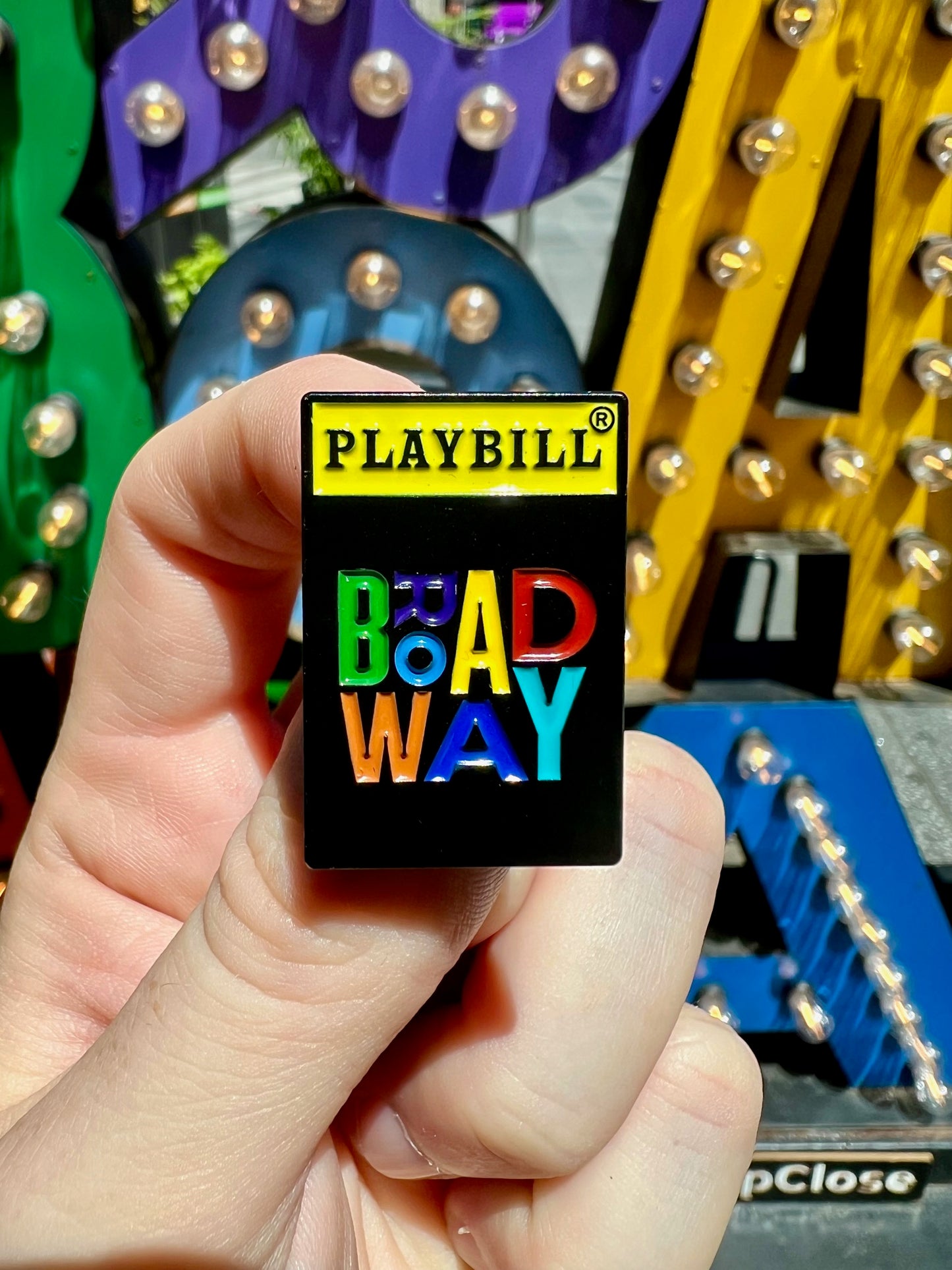 Playbill Enamel Pin