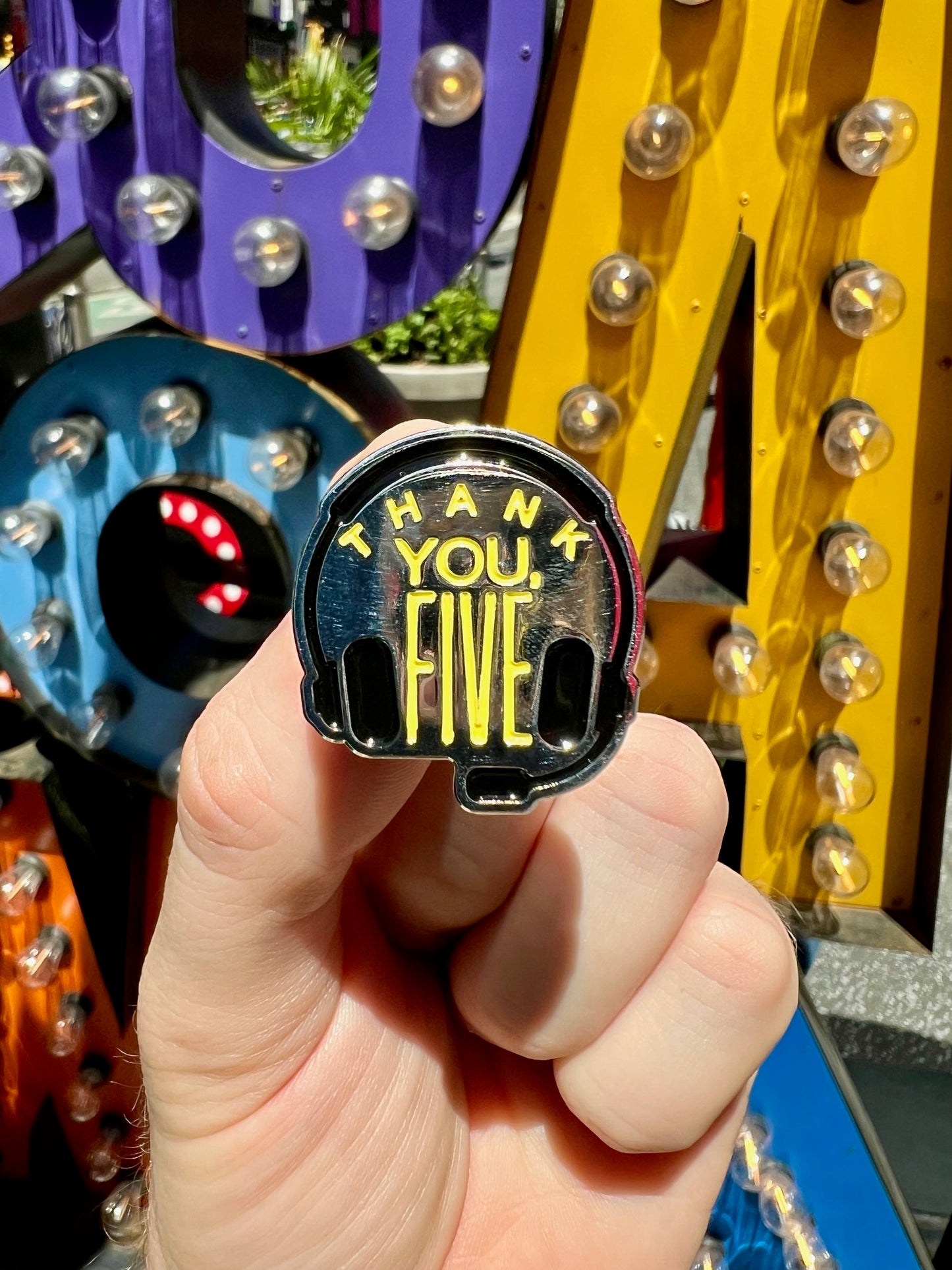 Thank You, Five Enamel Pin