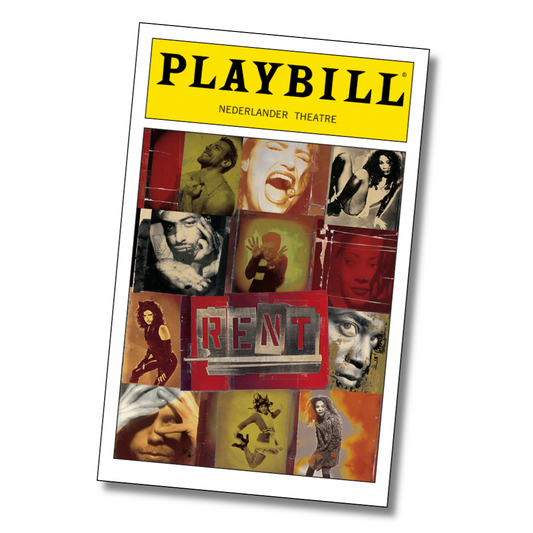 Rent Playbill Sticker