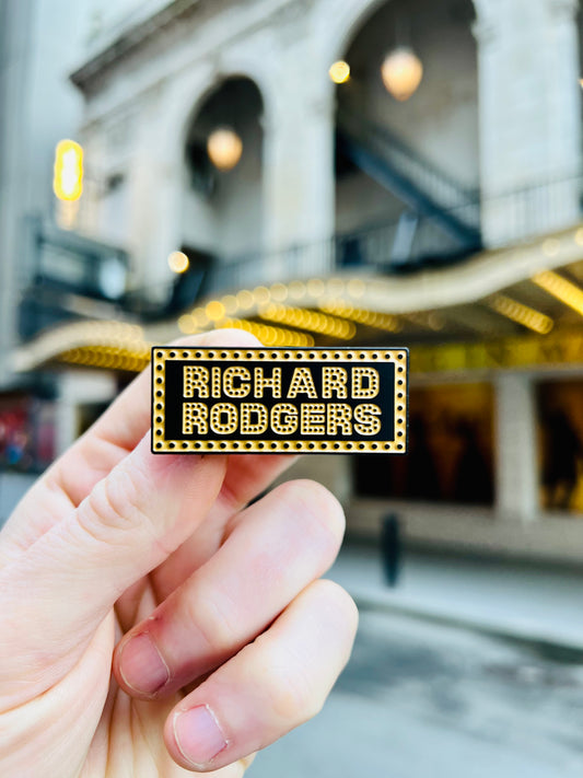 Richard Rodgers Marquee Enamel Pin