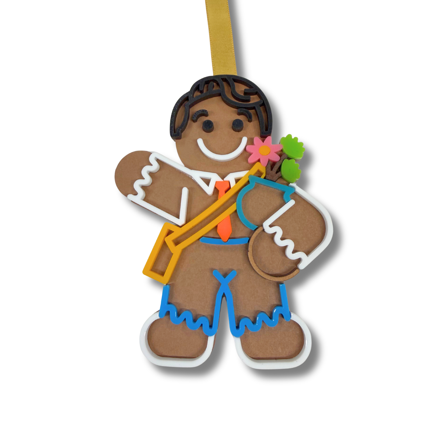 Gingerbread Futuristic Robot Ornament (2025 Collection)