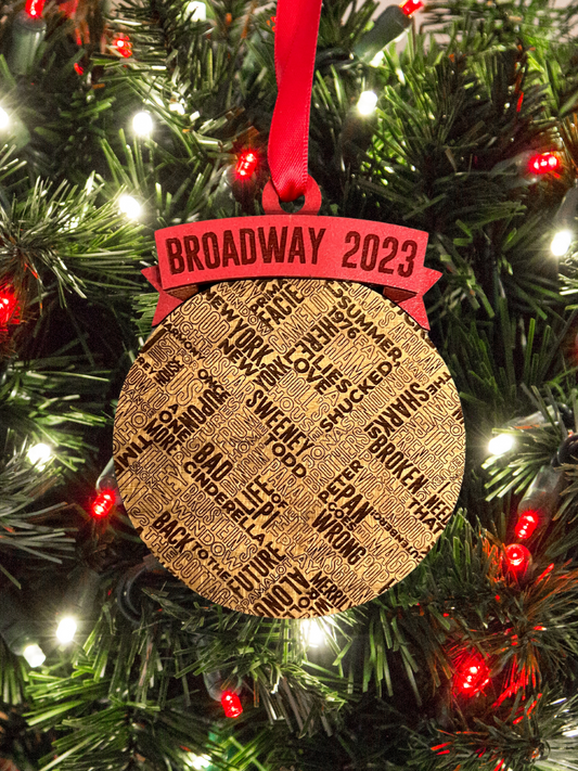 Broadway 2023 Engraved Ornament (2023 Collection)