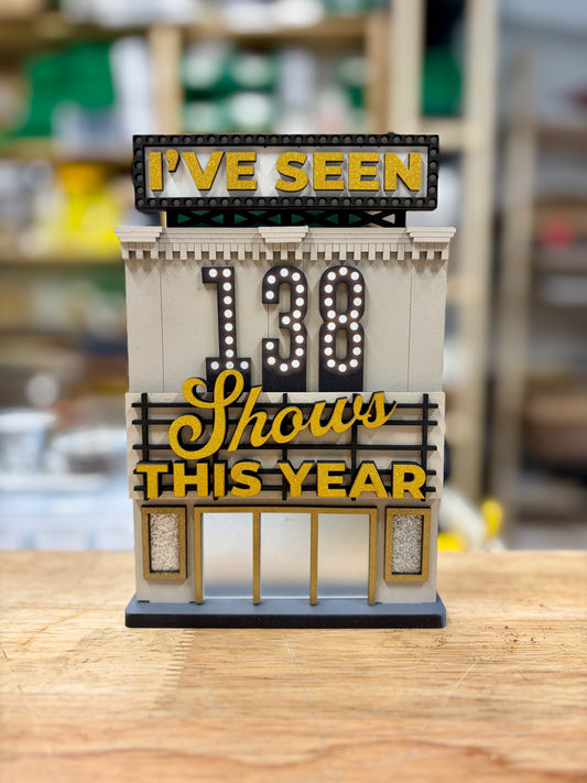 Shows I've Seen Theater Shelf Art
