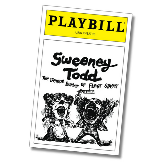 Sweeney Todd Playbill Sticker