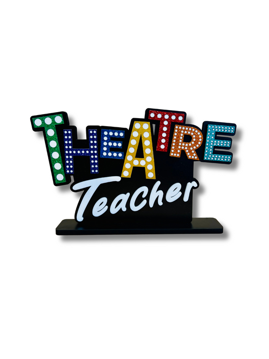 Theatre Teacher Shelf Art