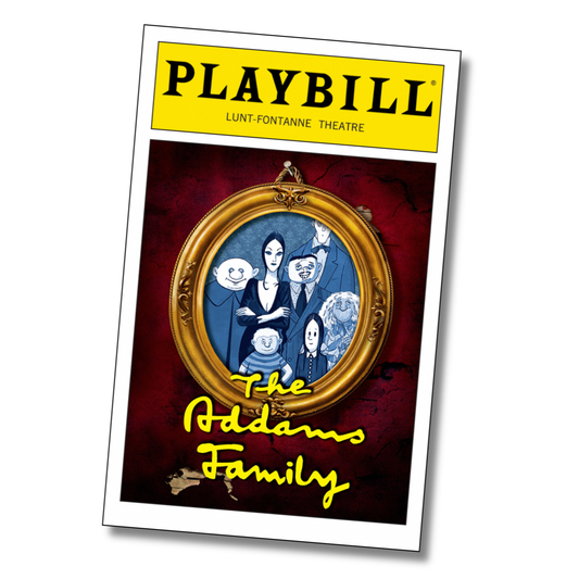 The Addams Family Playbill Sticker
