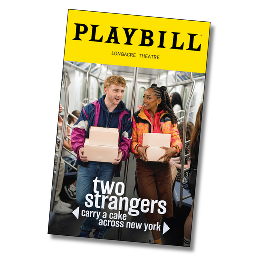 Two Strangers (Carry A Cake Across New York) Playbill Sticker