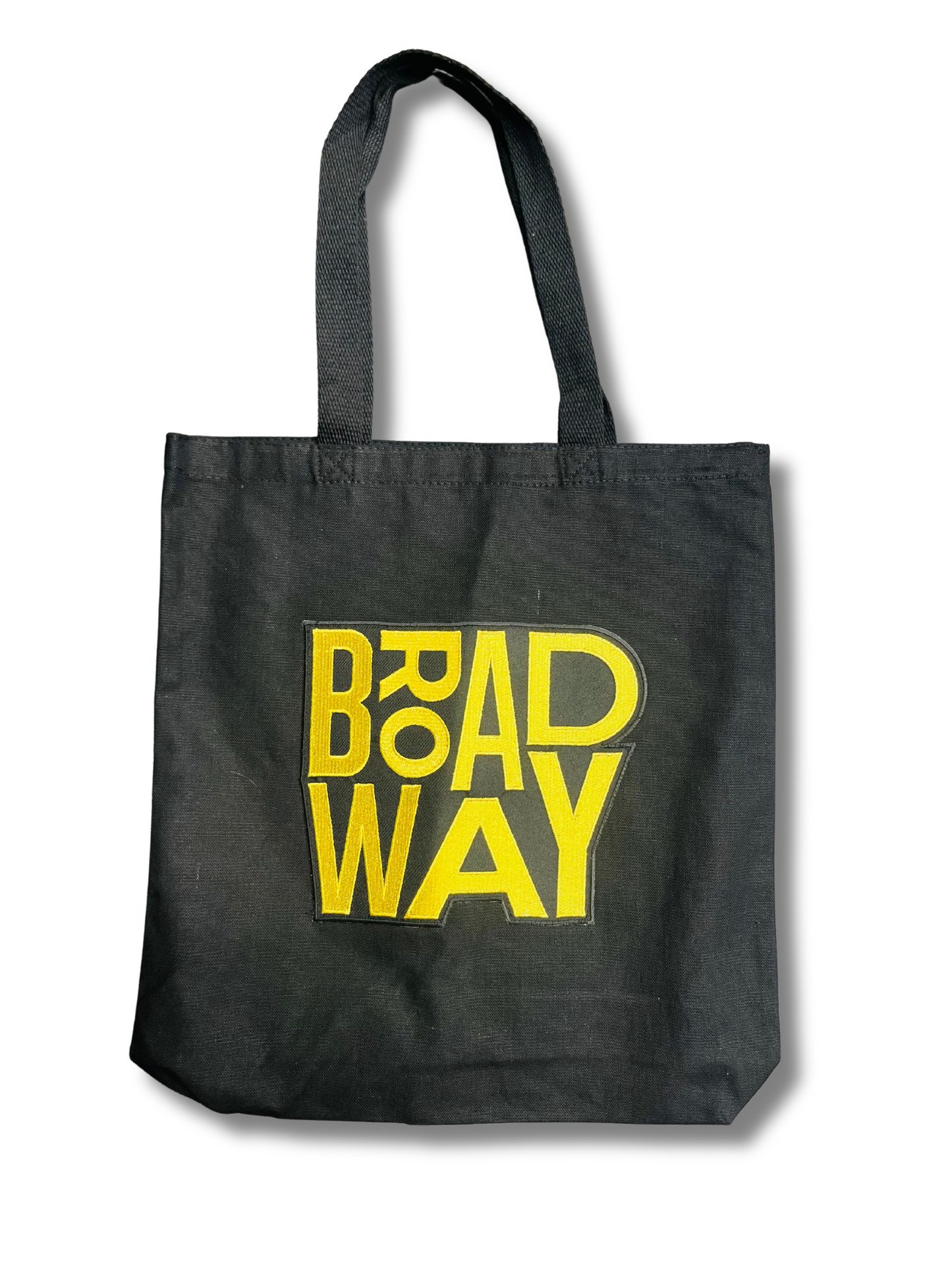 Golden Broadway Embroidered Tote Bag