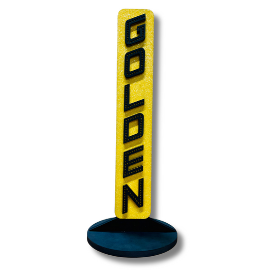 John Golden Marquee Shelf Art