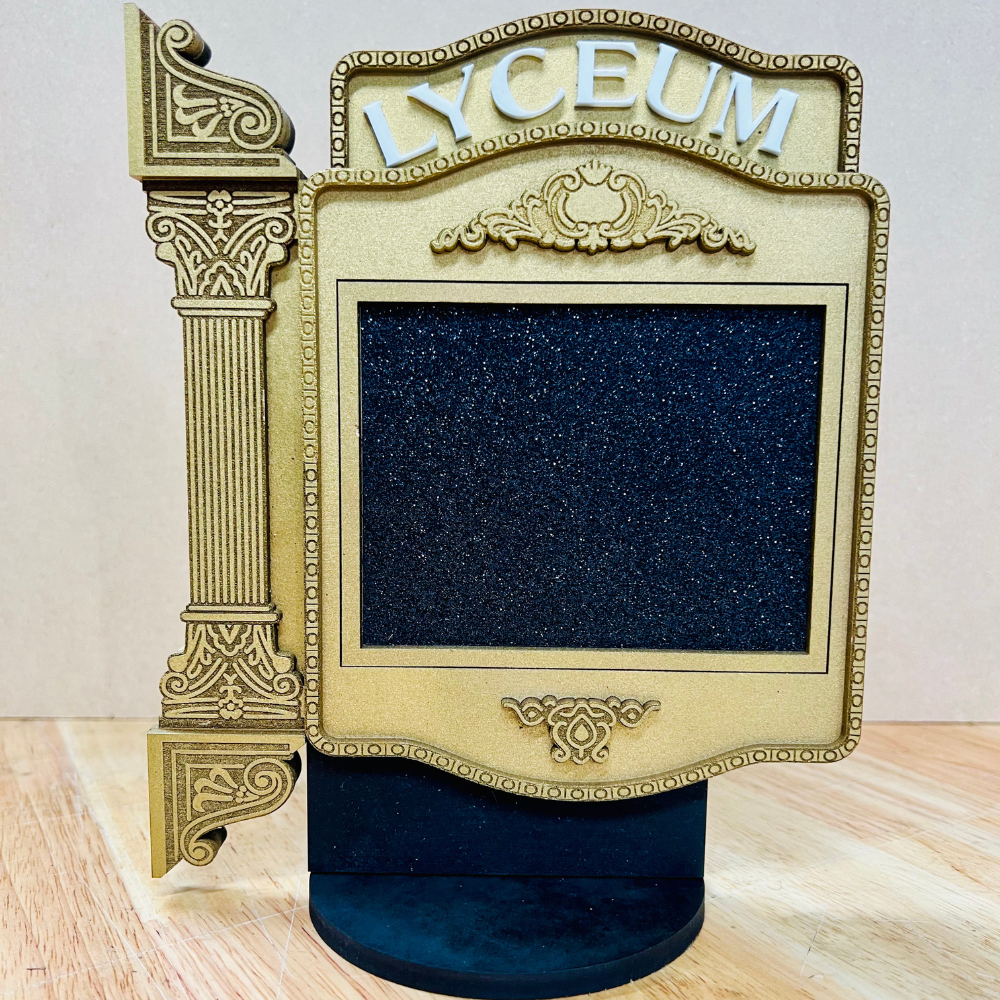 Lyceum Marquee Shelf Art